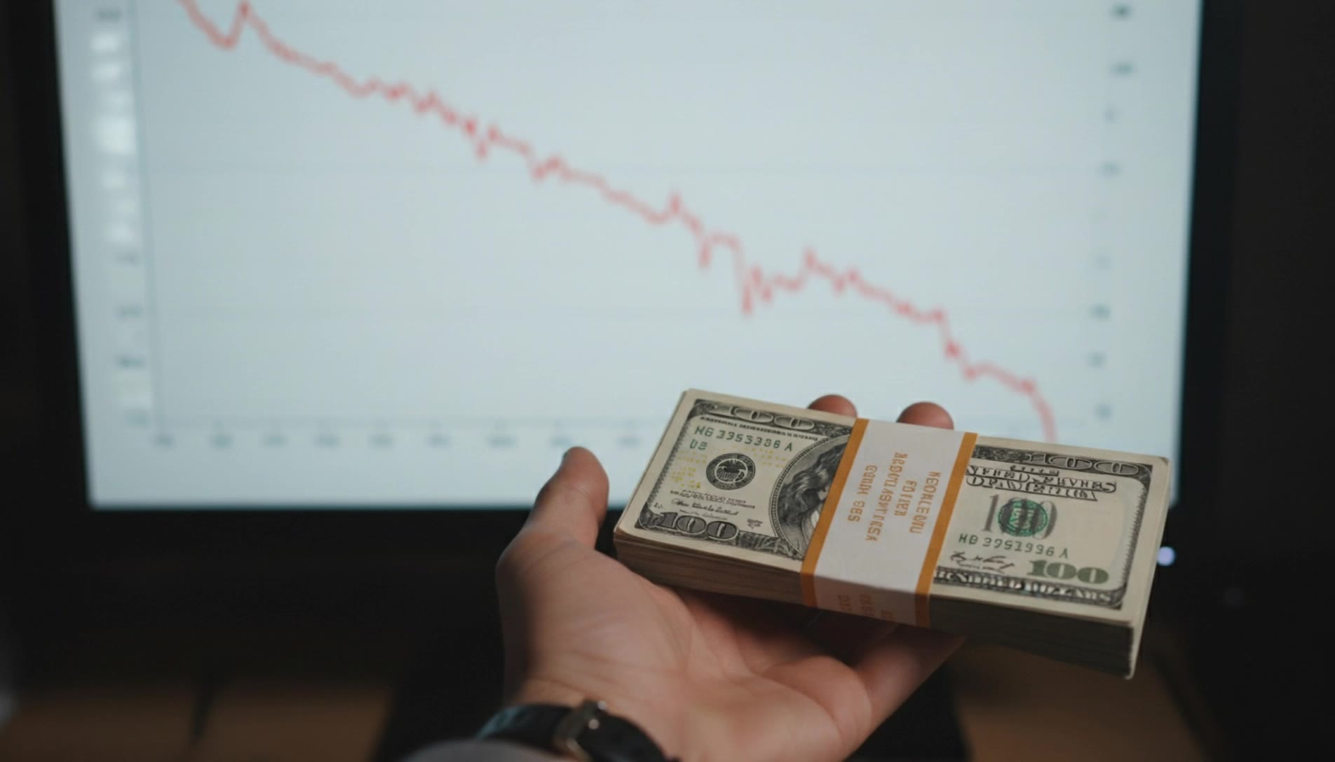 fall money - 4800 euros to dollars AI video