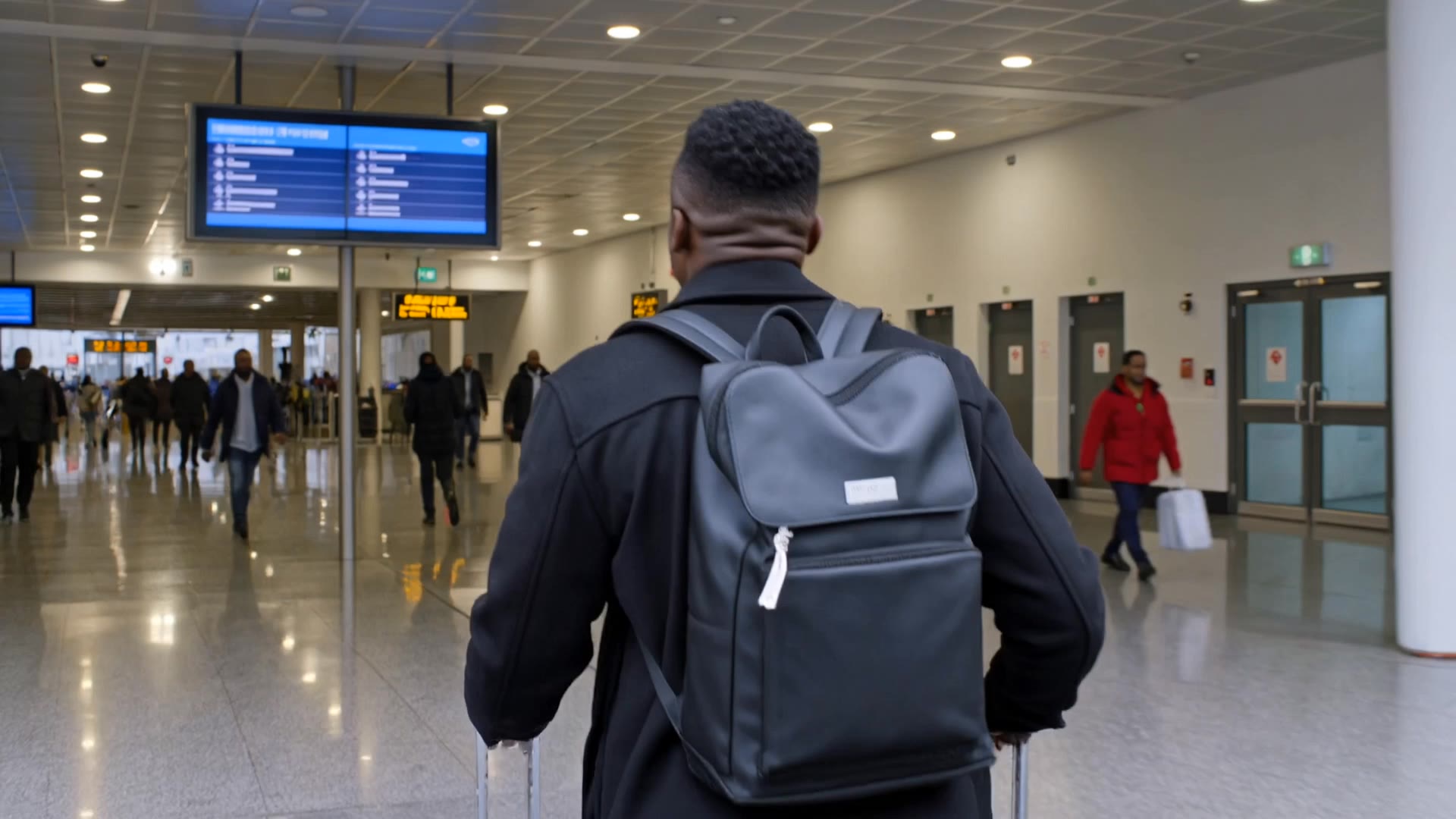 Journey to London school  - low fade skin haircut AI video