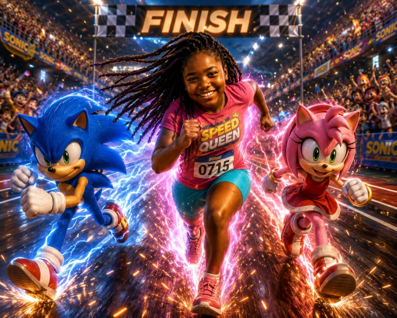Faster than Fast  - run fast gif AI video