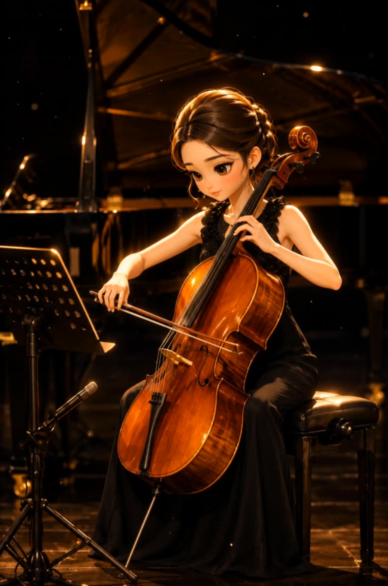 Cellist 🎶 - 555 soul AI video
