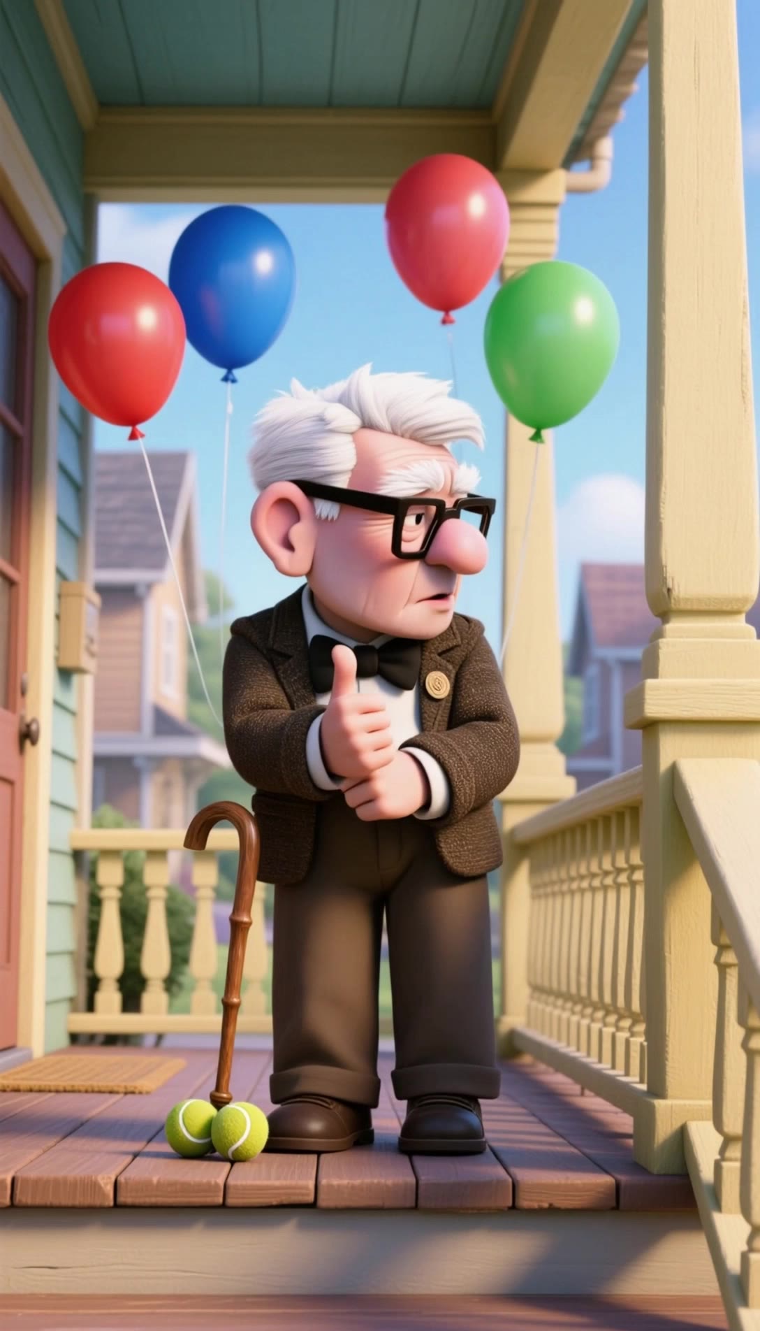 Kling AI work 308015637614716 - iridescent balloons AI video