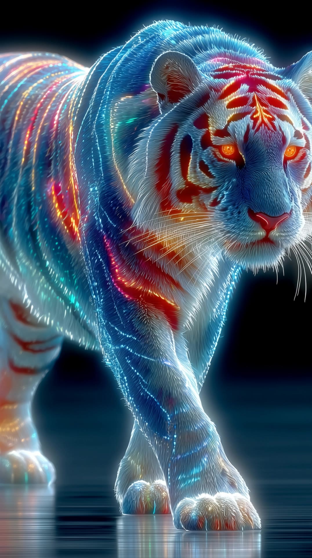 majestic tiger - tiger scene AI video