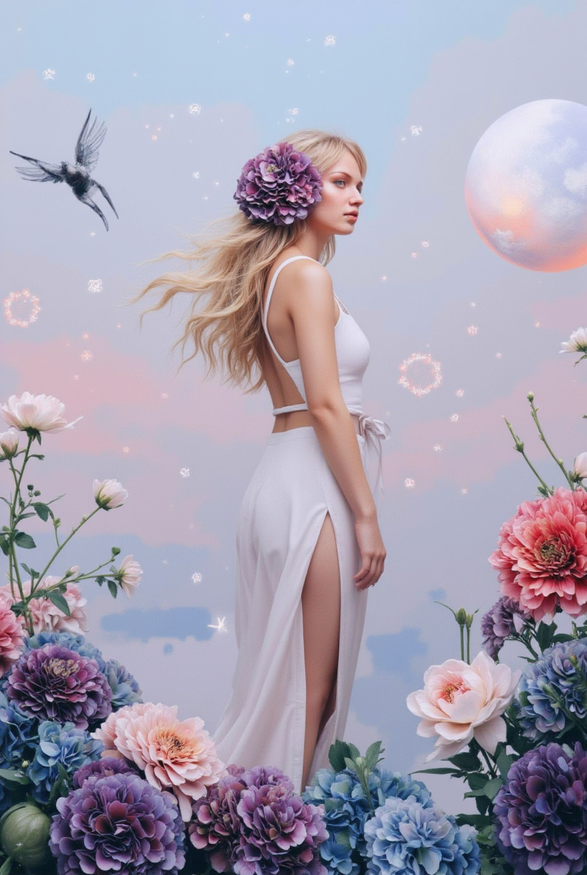 Mary and flower avatar