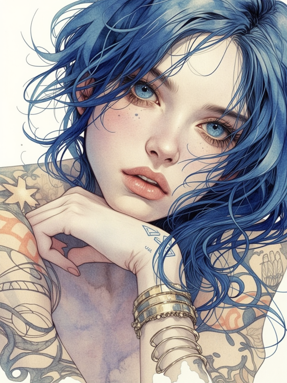 Lovely digital avatar