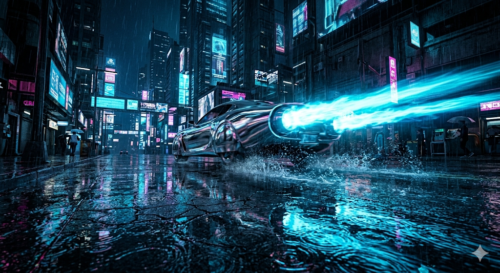 Cyberpunk - fingers cyberpunk AI video