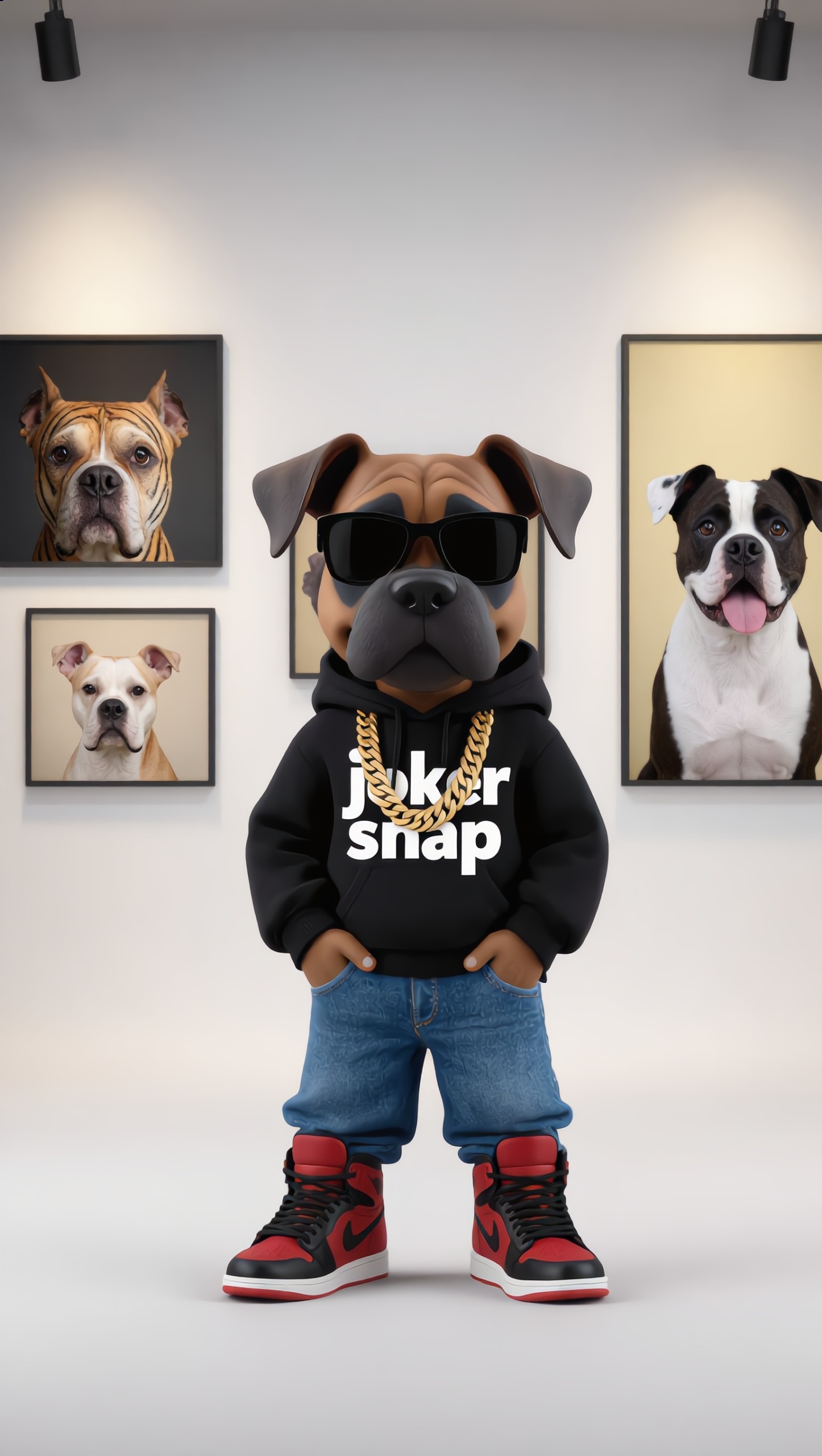boxer dog rap style - rap style AI video
