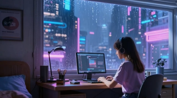 Lofi Scene Free - face scene AI video