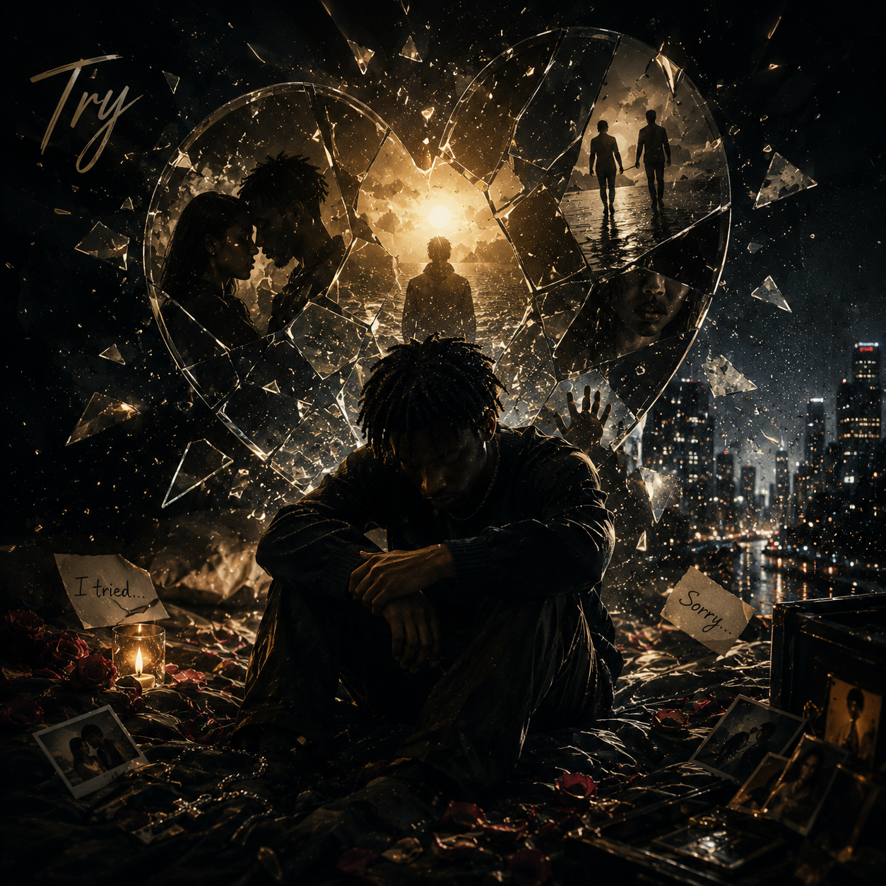 Motion Album Art Cover - whale album cover AI video