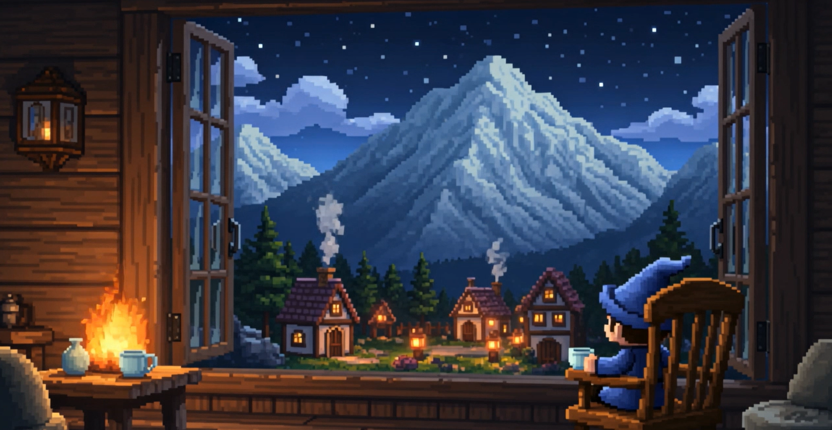 Retro, Pixelated, Dark Fantasy - pixelated image generator AI video