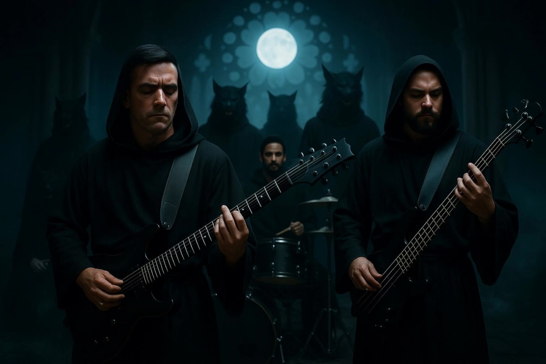 My Gothic band! - add a background to a band video with ai AI video