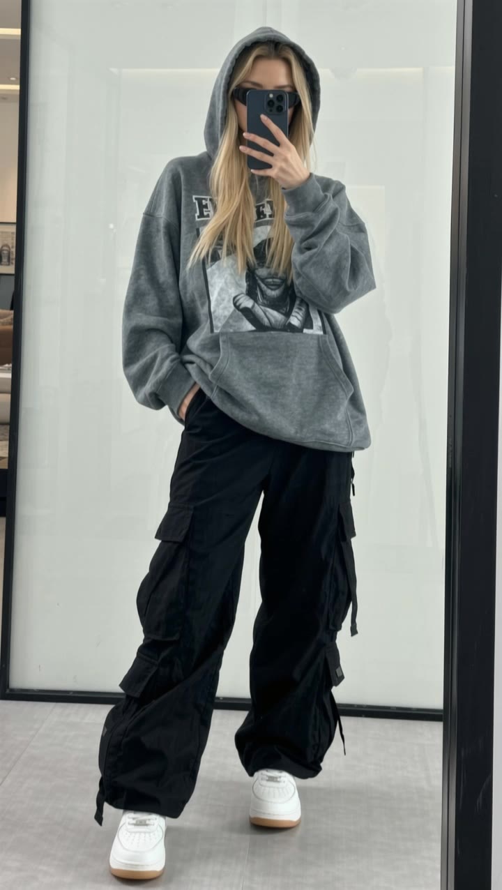 street fashion selfie - influenceur fashion AI video