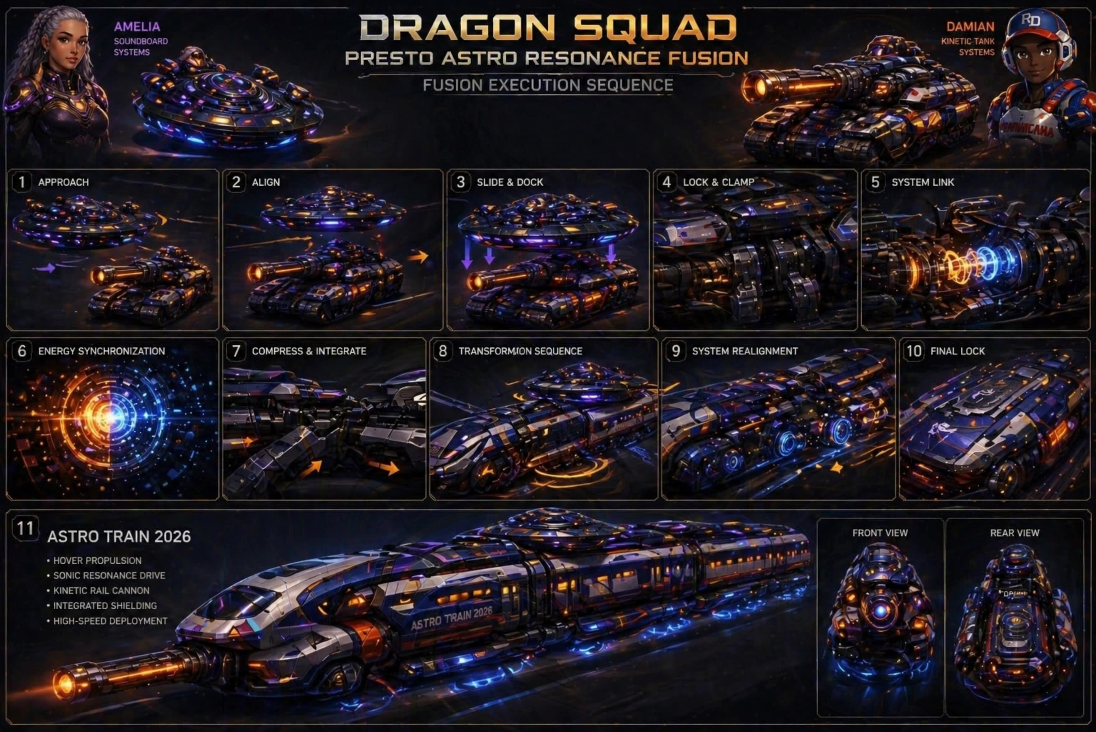 DRAGON SQUAD R.D.
MOON BASE  - amelia asthetics AI video