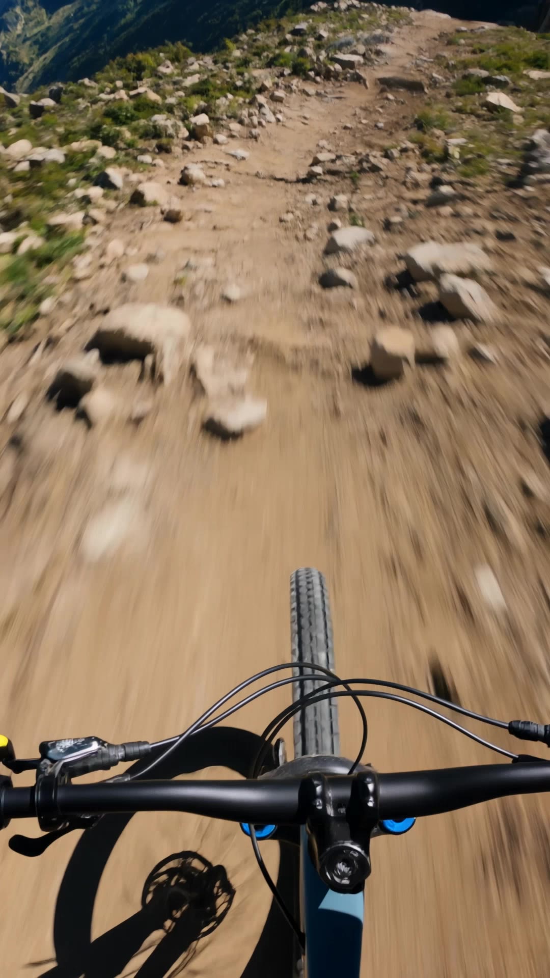 POV downhill bike ride... - pov AI video