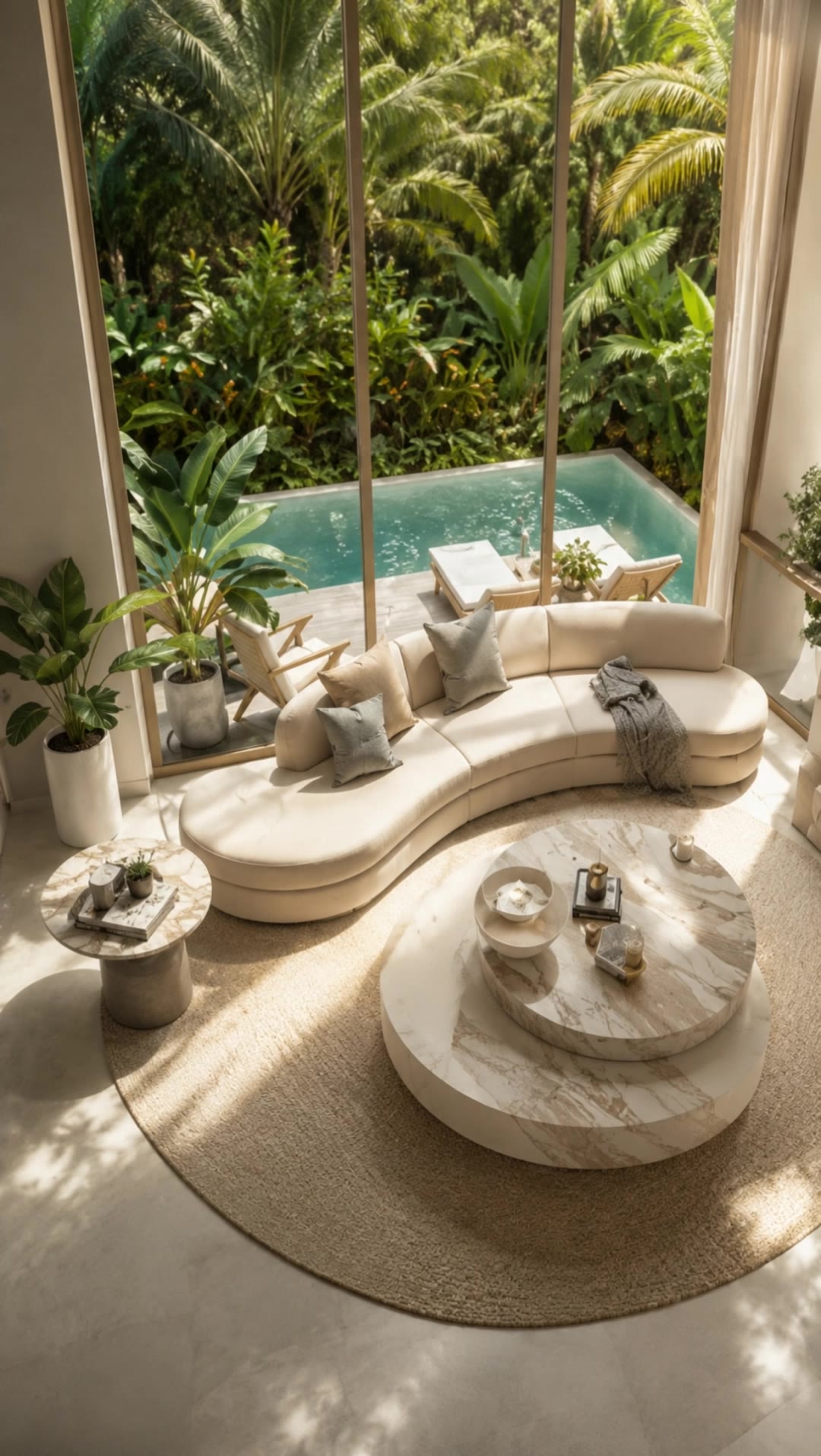 Interior of luxury villa - luxury ai generator AI video