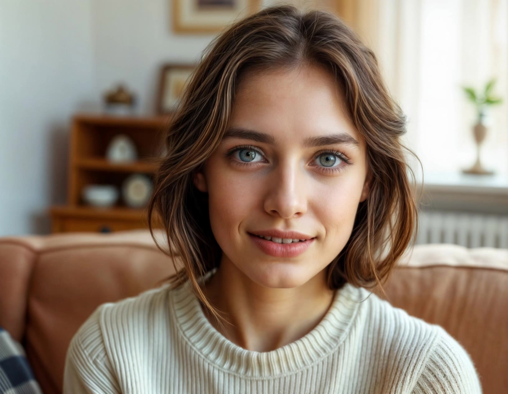 Young woman - woman try on AI video