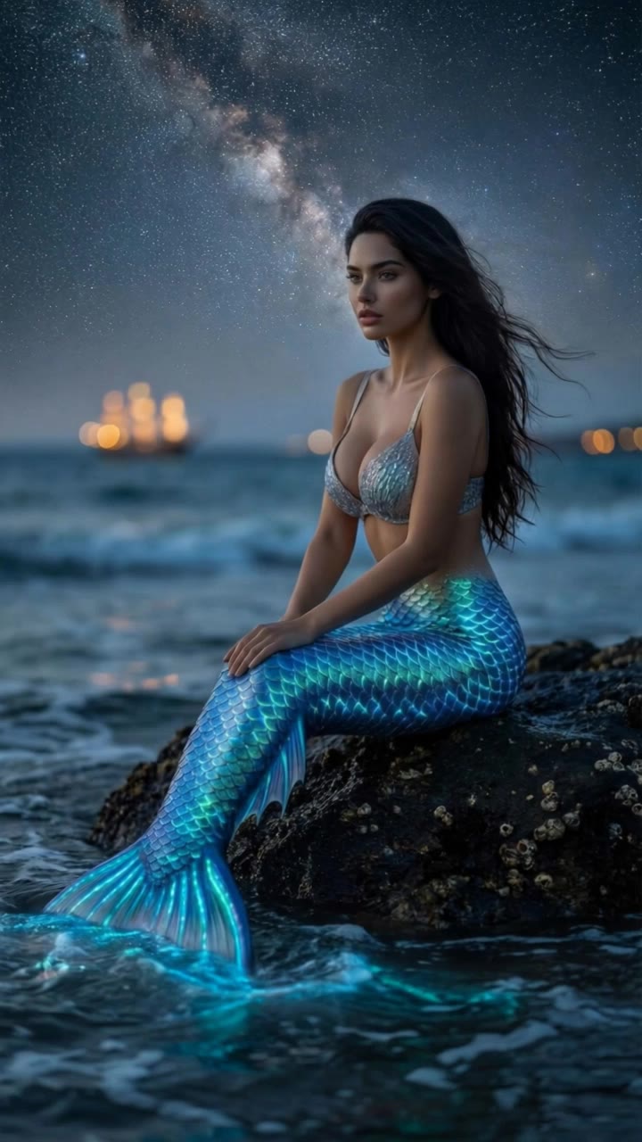 Bye bye mermaid - mermaid video AI video
