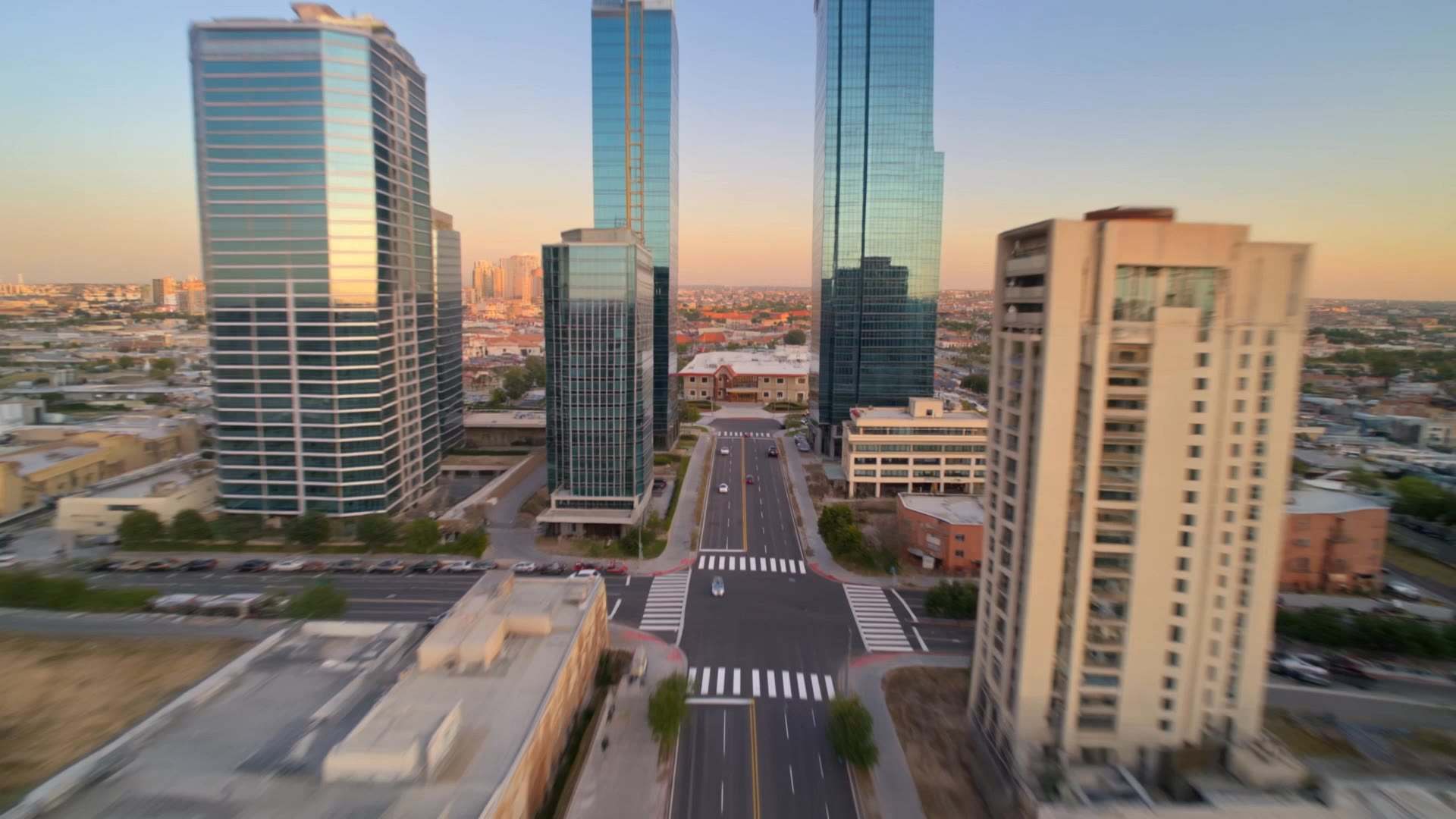 City view  - different point of view AI video