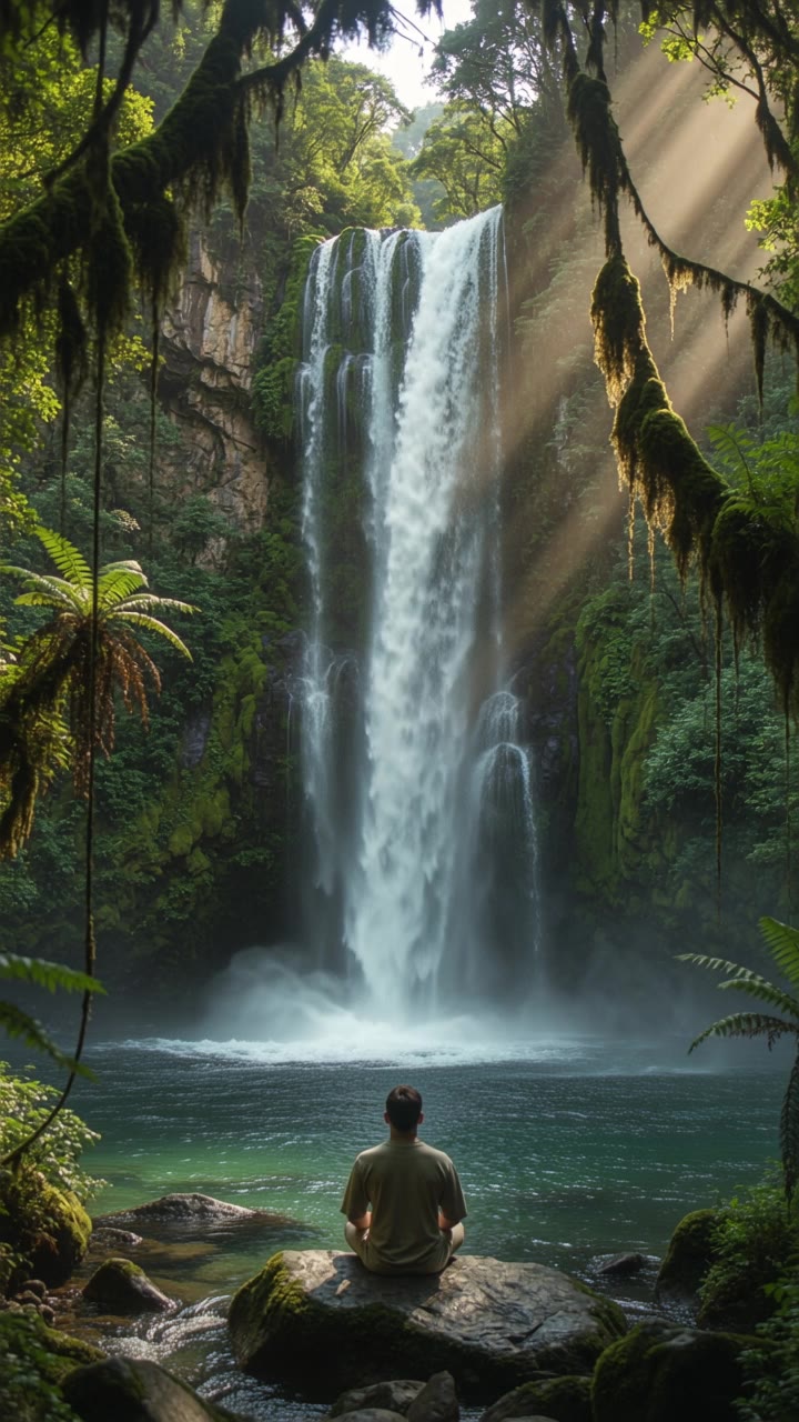 Kling AI work 317412562527882 - motion waterfall picture AI video