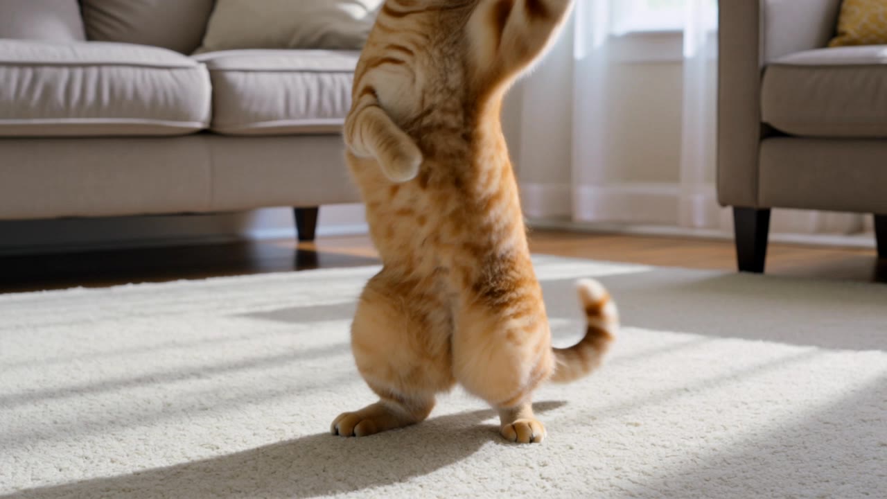 Kling AI work 318509401507446 - dancing cat ai video AI video
