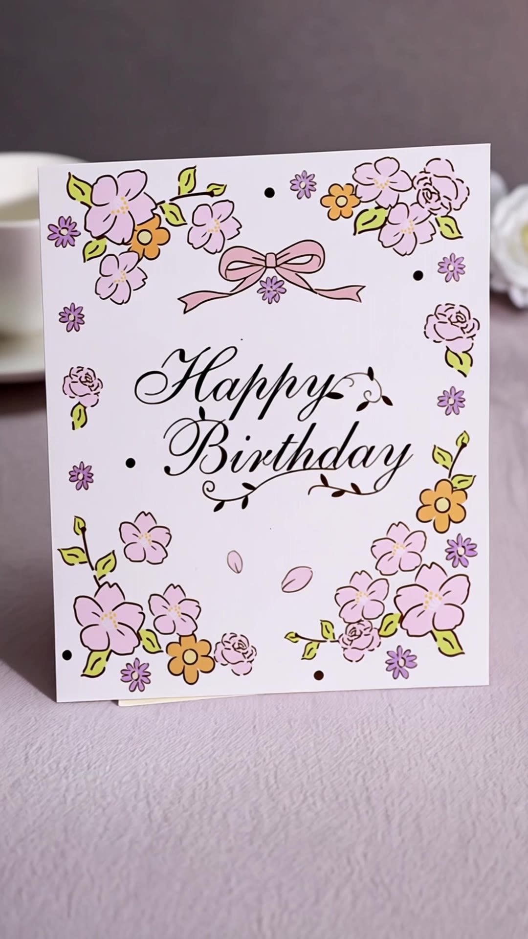 케이크 팝업카드 - online birthday card generator AI video