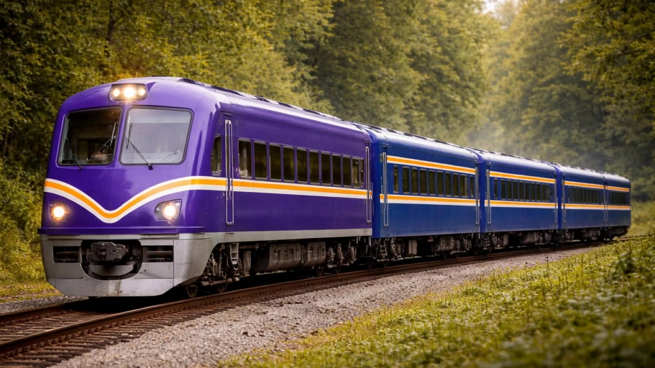 Train trip - train wallpaper AI video
