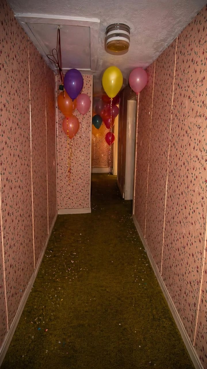 Kling AI work 308936609526618 - glow in the dark balloons AI video