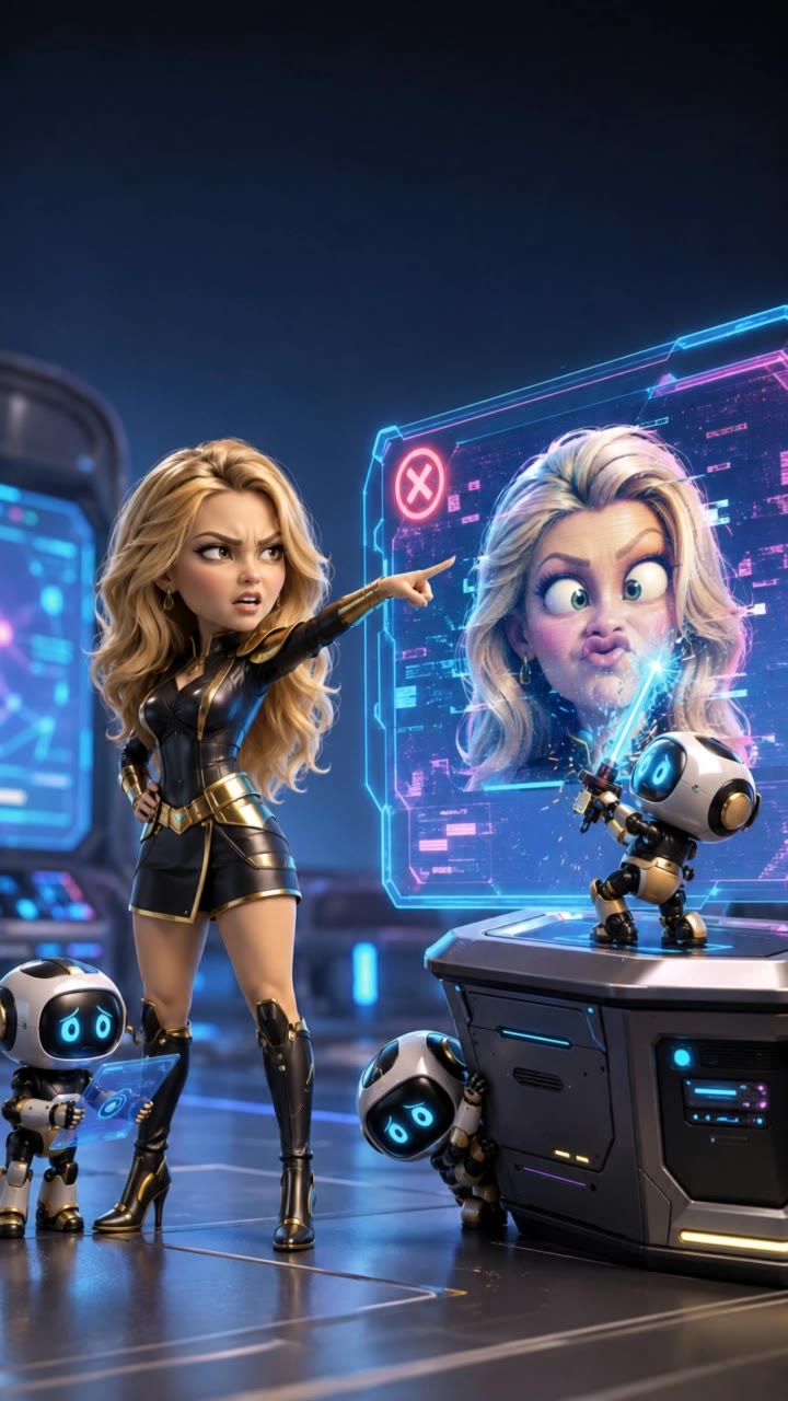 Kling AI work 318498643523742 - characters robots AI video