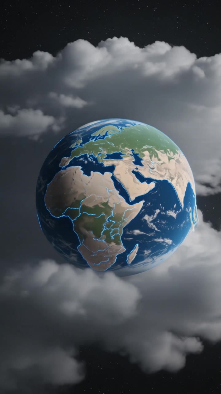 Kling AI work 316139478526119 - earth zoom image to video AI video