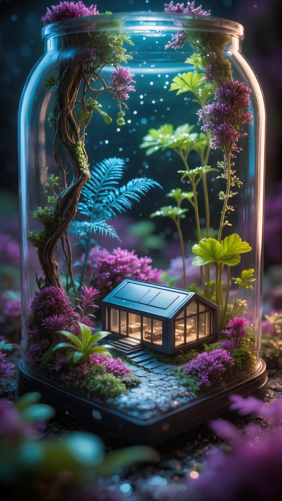 The Miniature Jar House of 2025 - miniature ai image AI video
