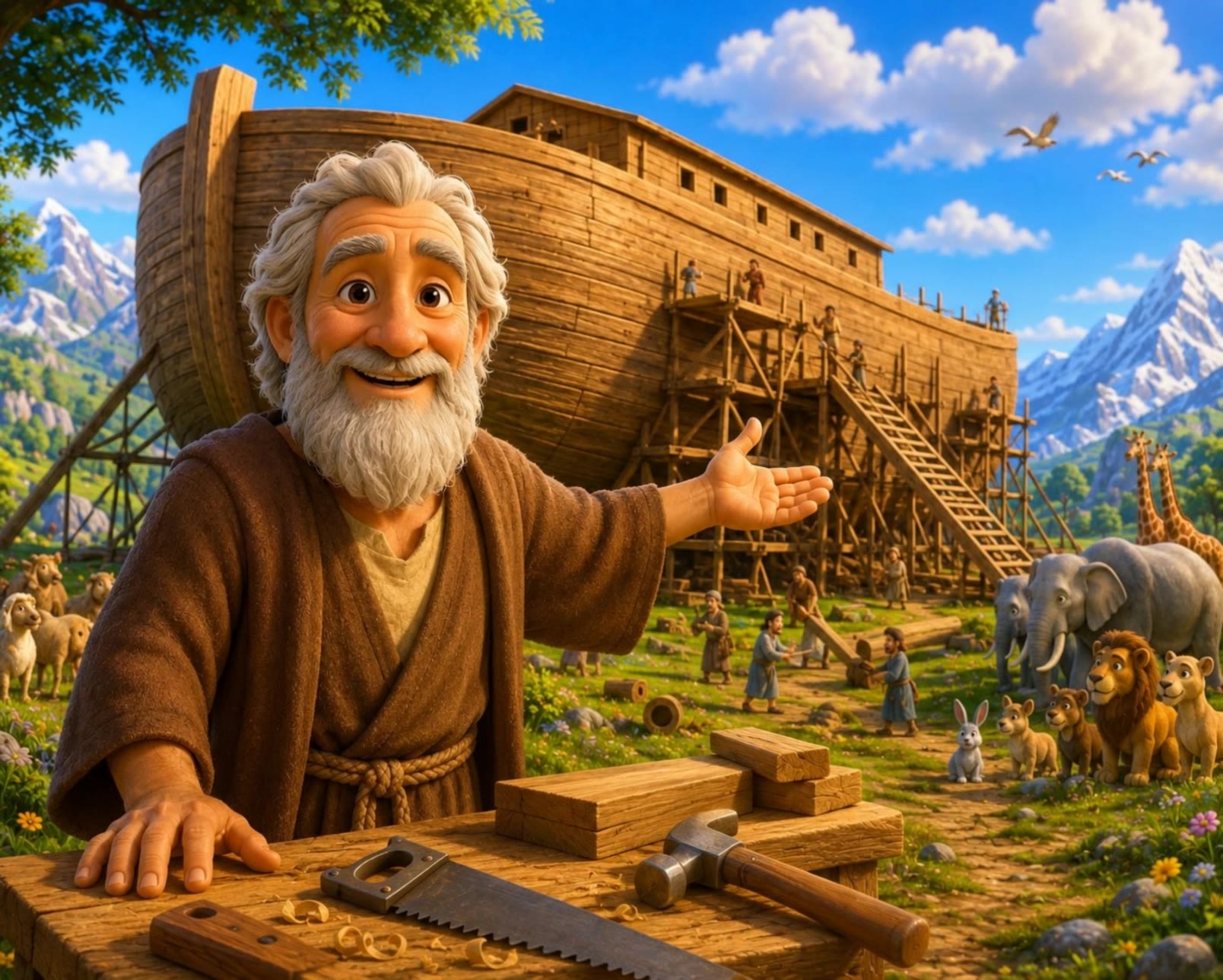Kling AI work 317685399616656 - noah 2 character creation AI video