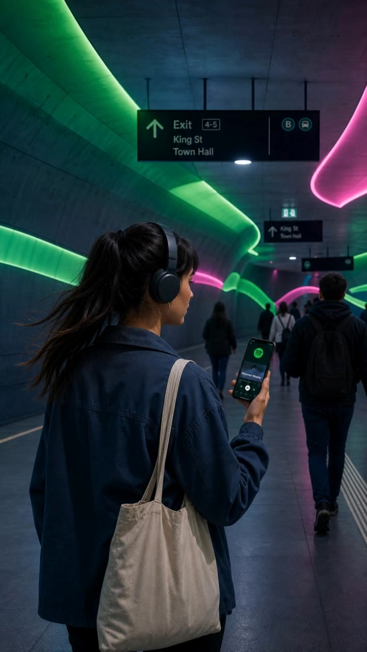 spotify product af - product ad AI video