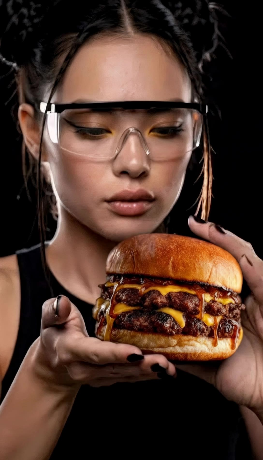 Kling AI work 306708570615010 - burger desktop wallpaper AI video