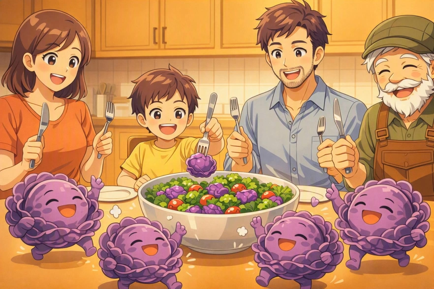 Purple cabbaces - purple anime pfp AI video