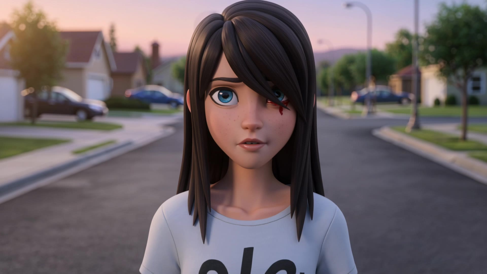 A Small Eye for a Distance - anime eye styles AI video