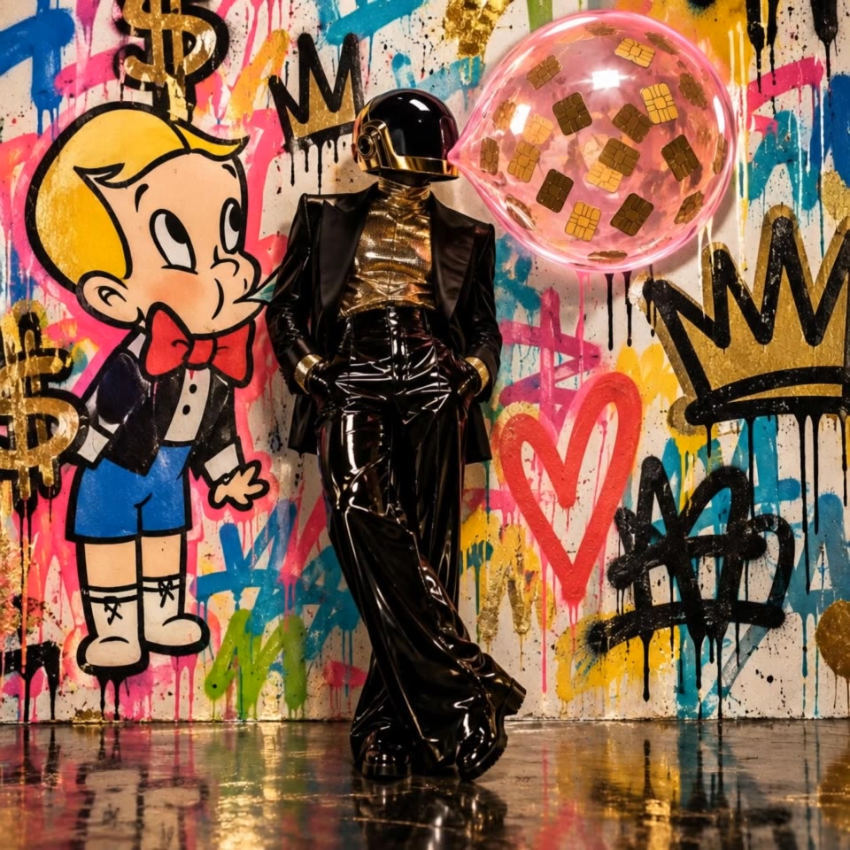 Cash Money - ai prompts on how to write bubble graffiti letters AI video