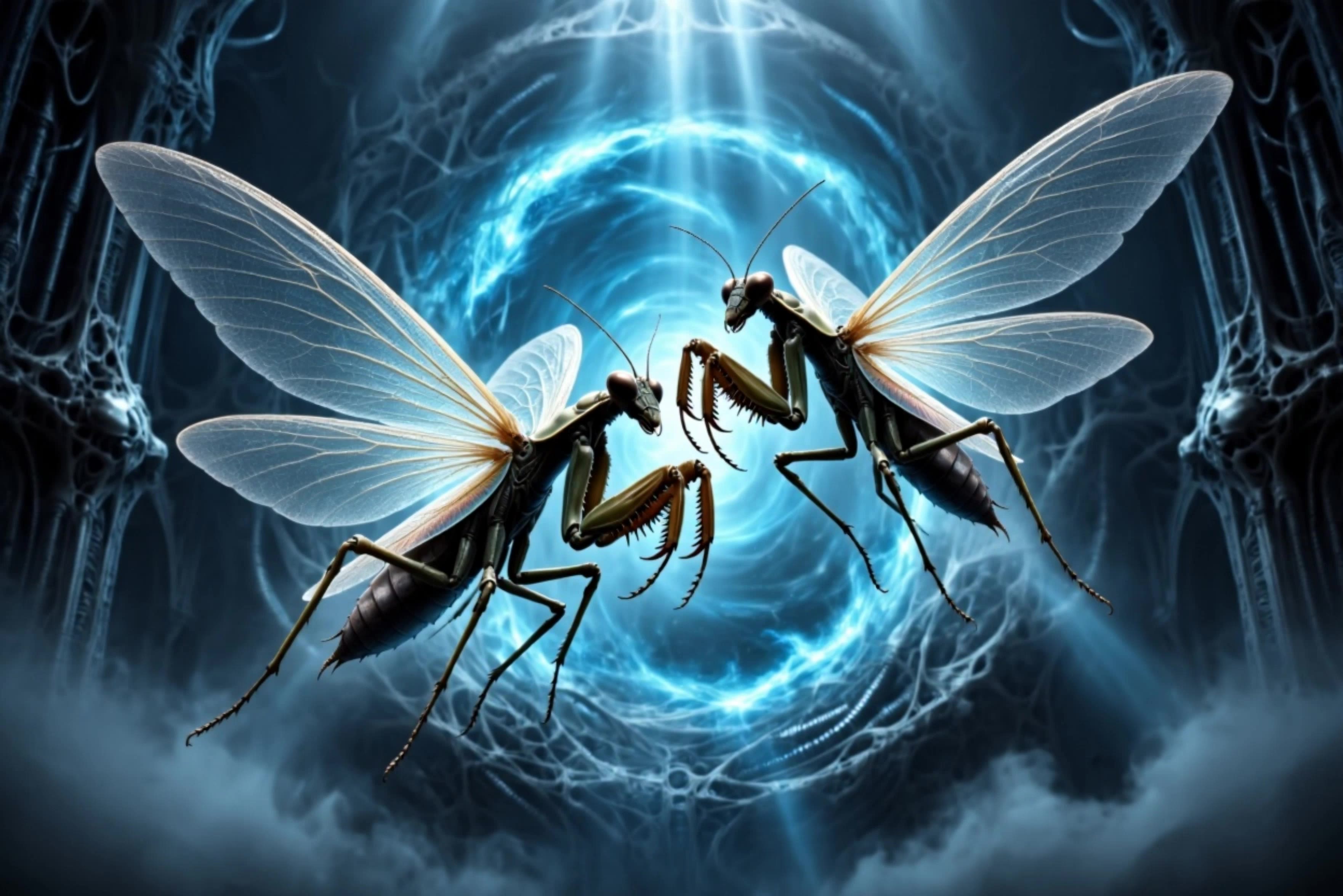 Kling AI work 317809026501080 - new mantis skin AI video