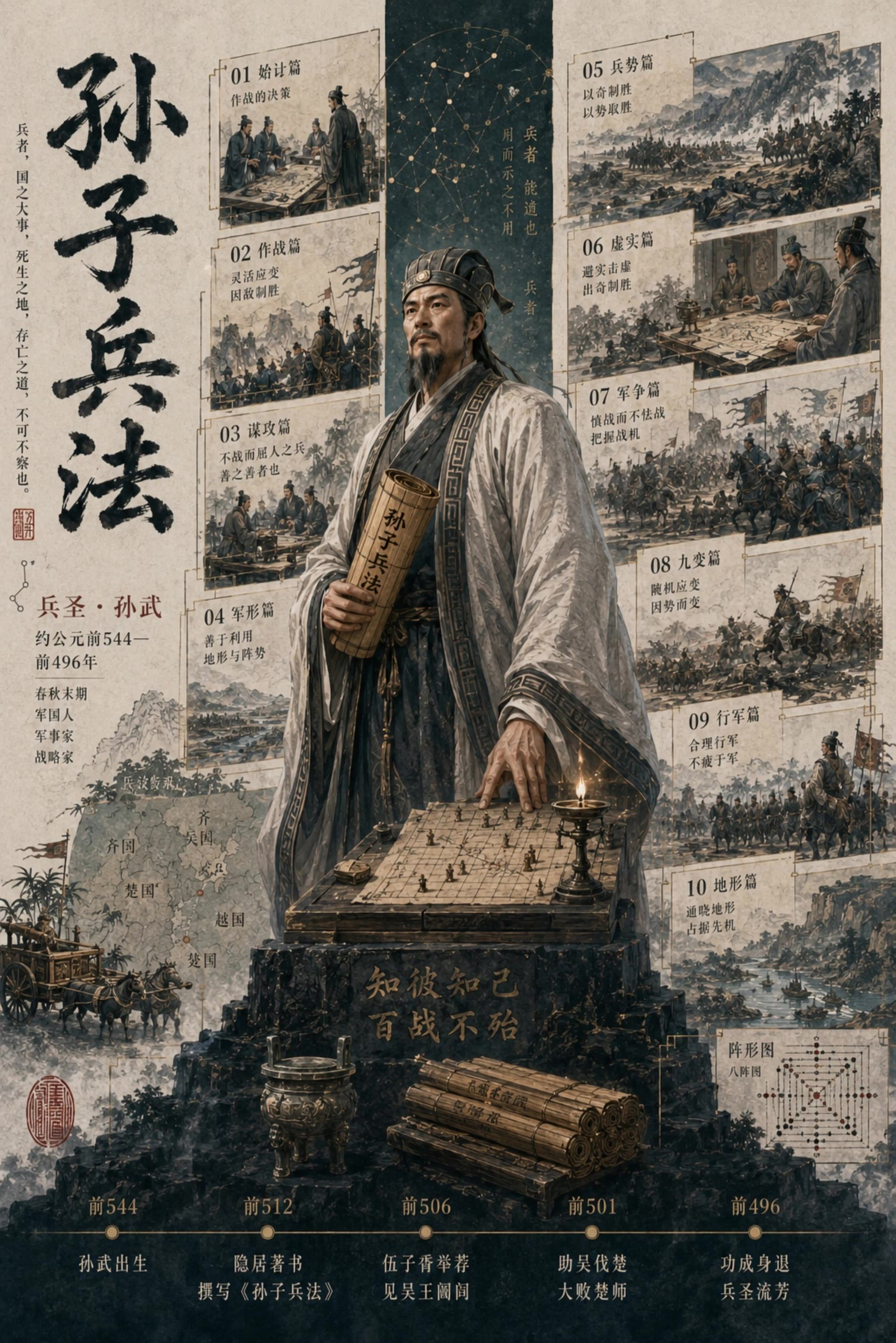 Sun Tzu - Infographic 03 - cartoon sun images AI video