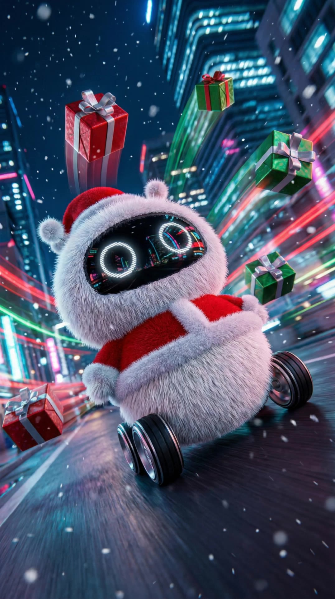 Xmas run - xmas style AI video