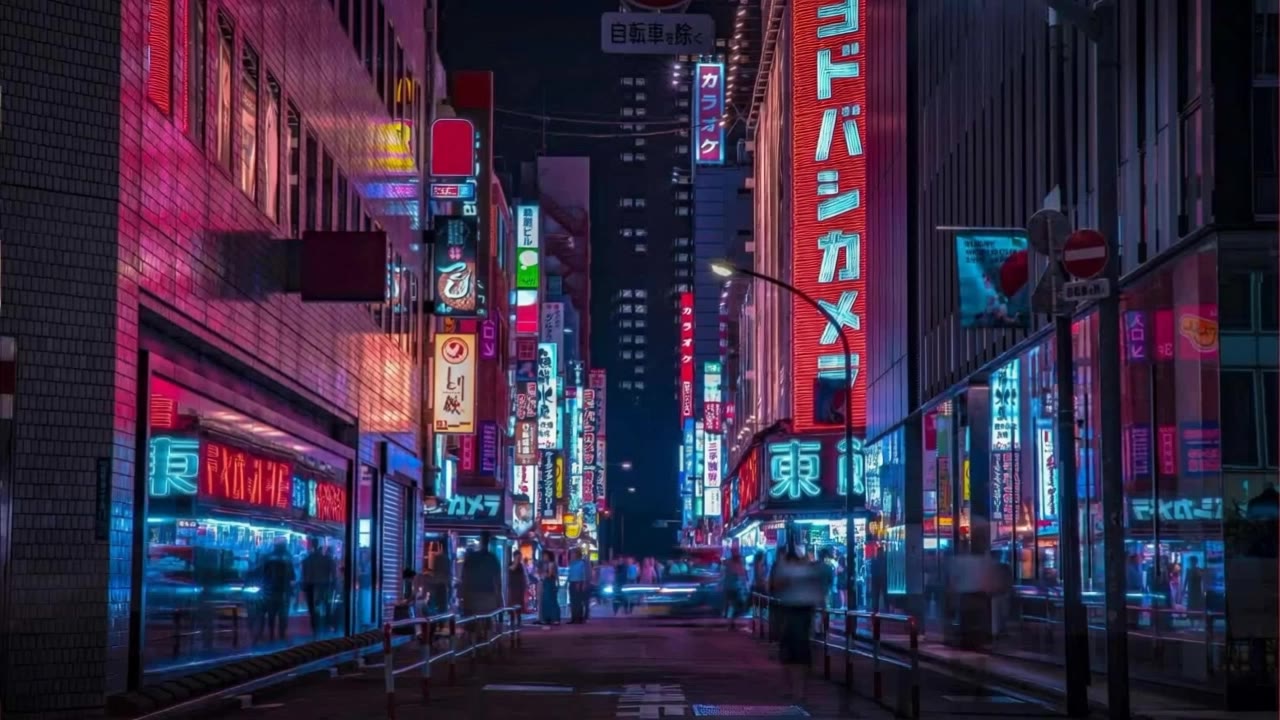 japan street gif - oh face gif AI video