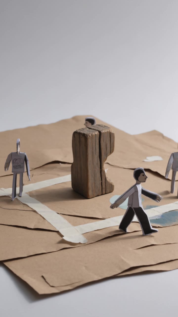 Kling AI work 316058010668305 - crumpled paper texture AI video