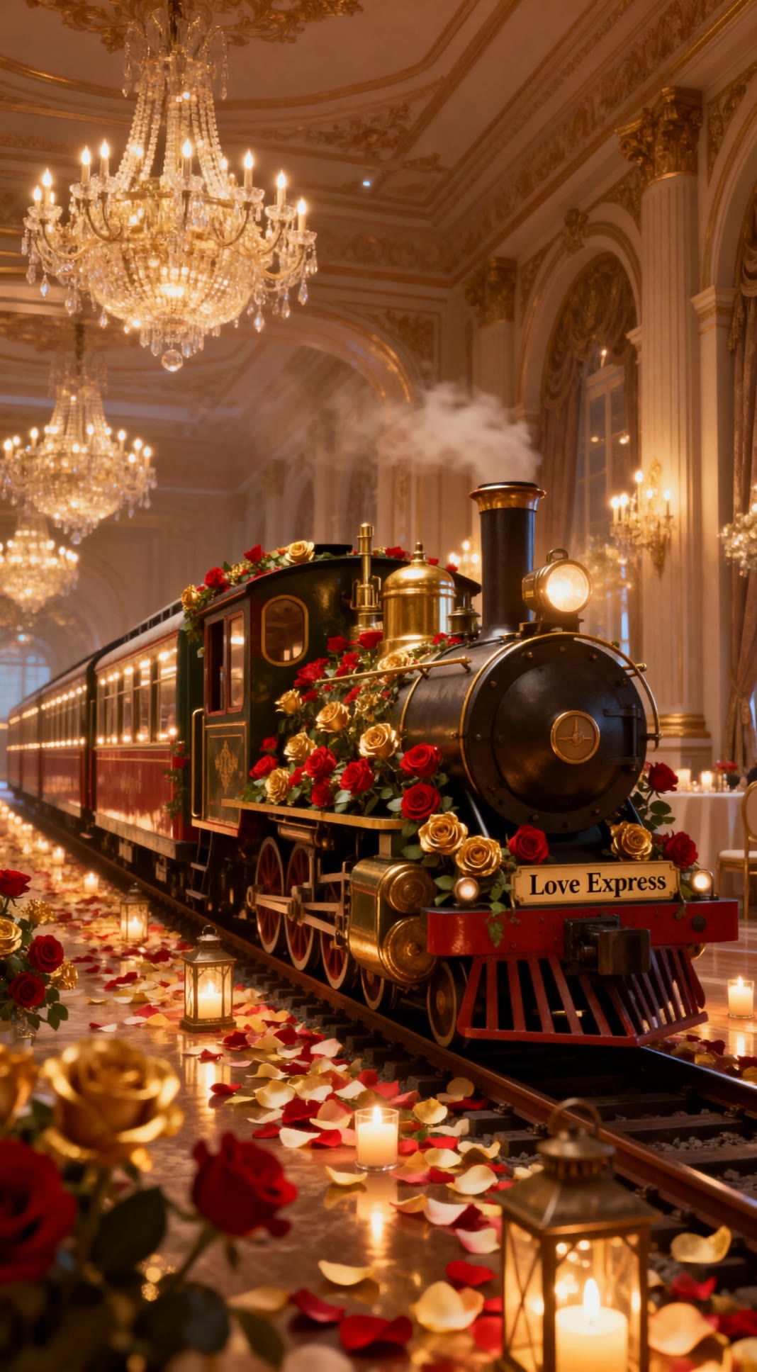 Love Express Train - train scene AI video