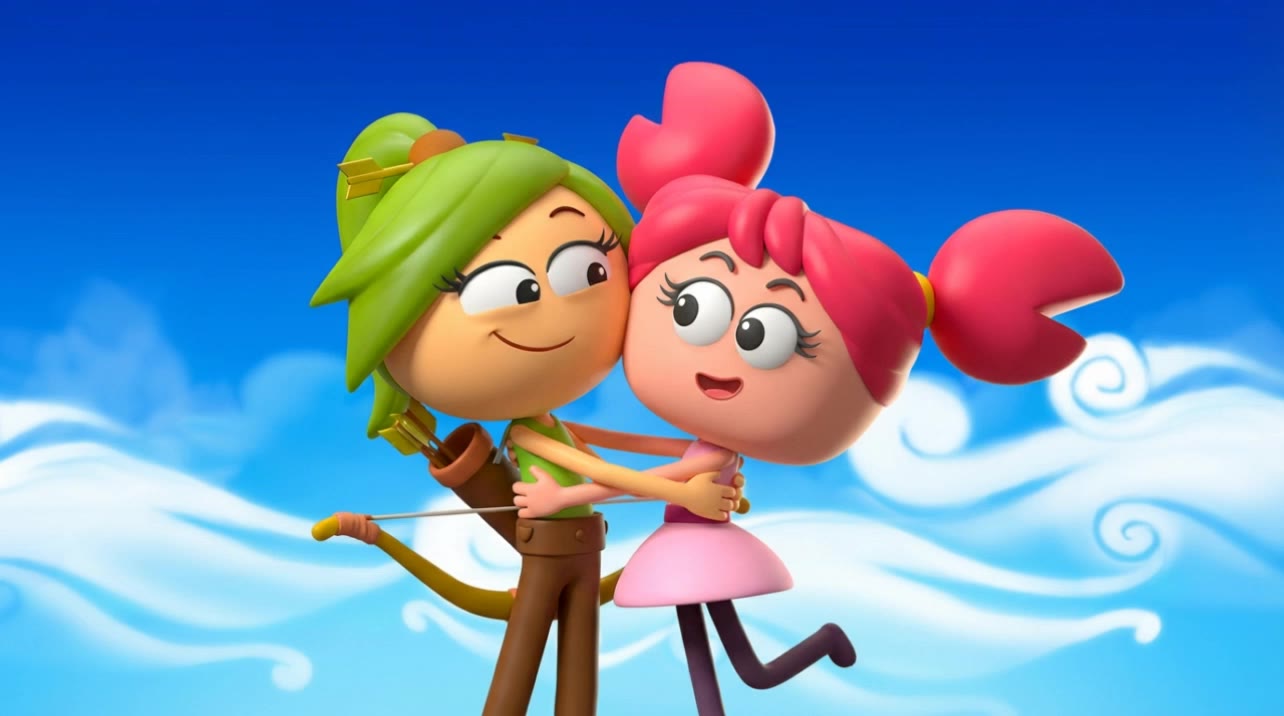 Cancer & Sagittarius BFF Hugging - hugging pictures AI video