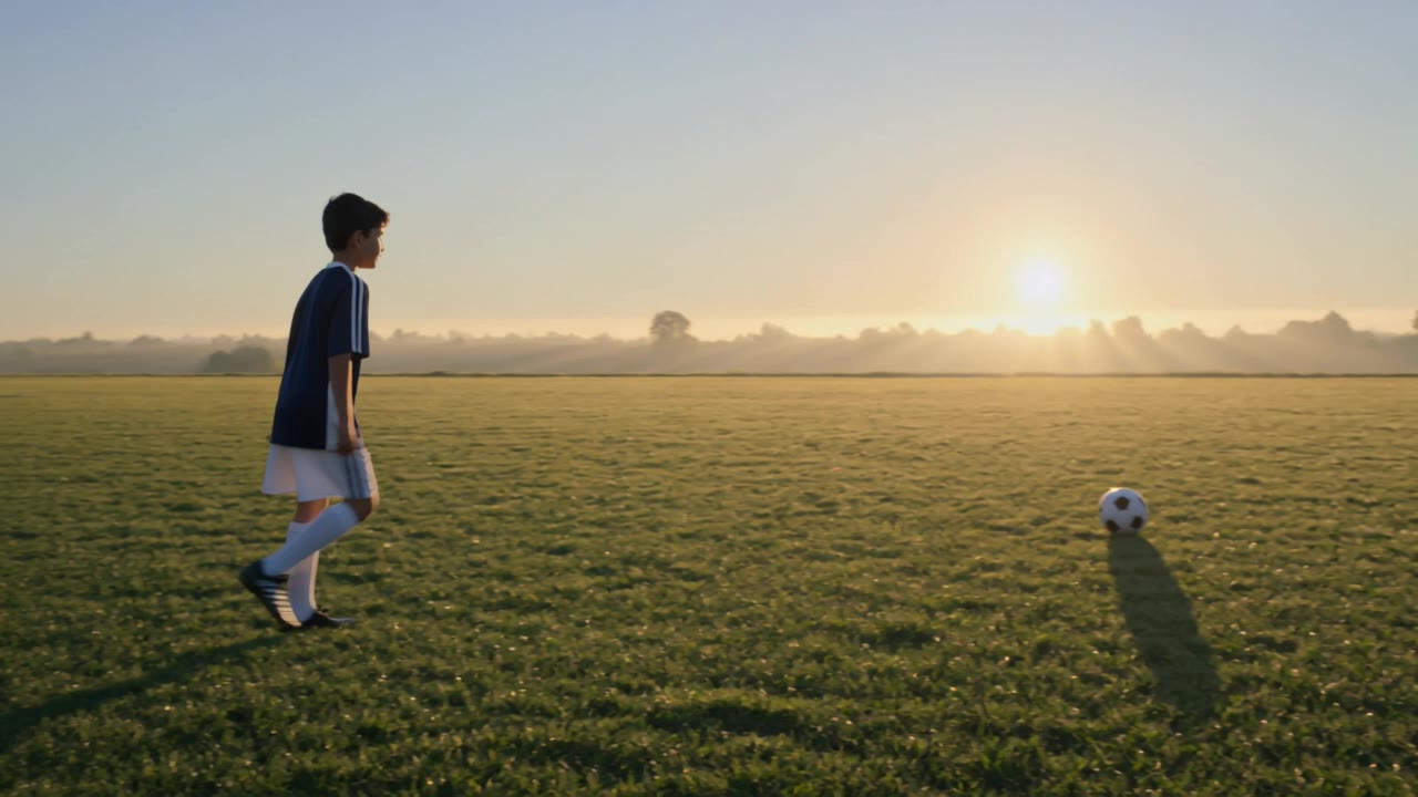 Kling AI work 314353941612126 - neon football field AI video