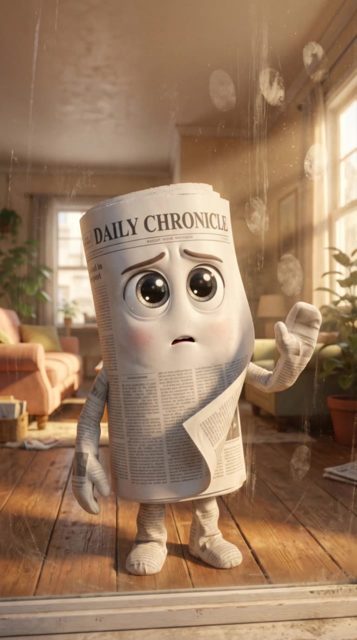 newspaper mascot character - how to create a character AI video