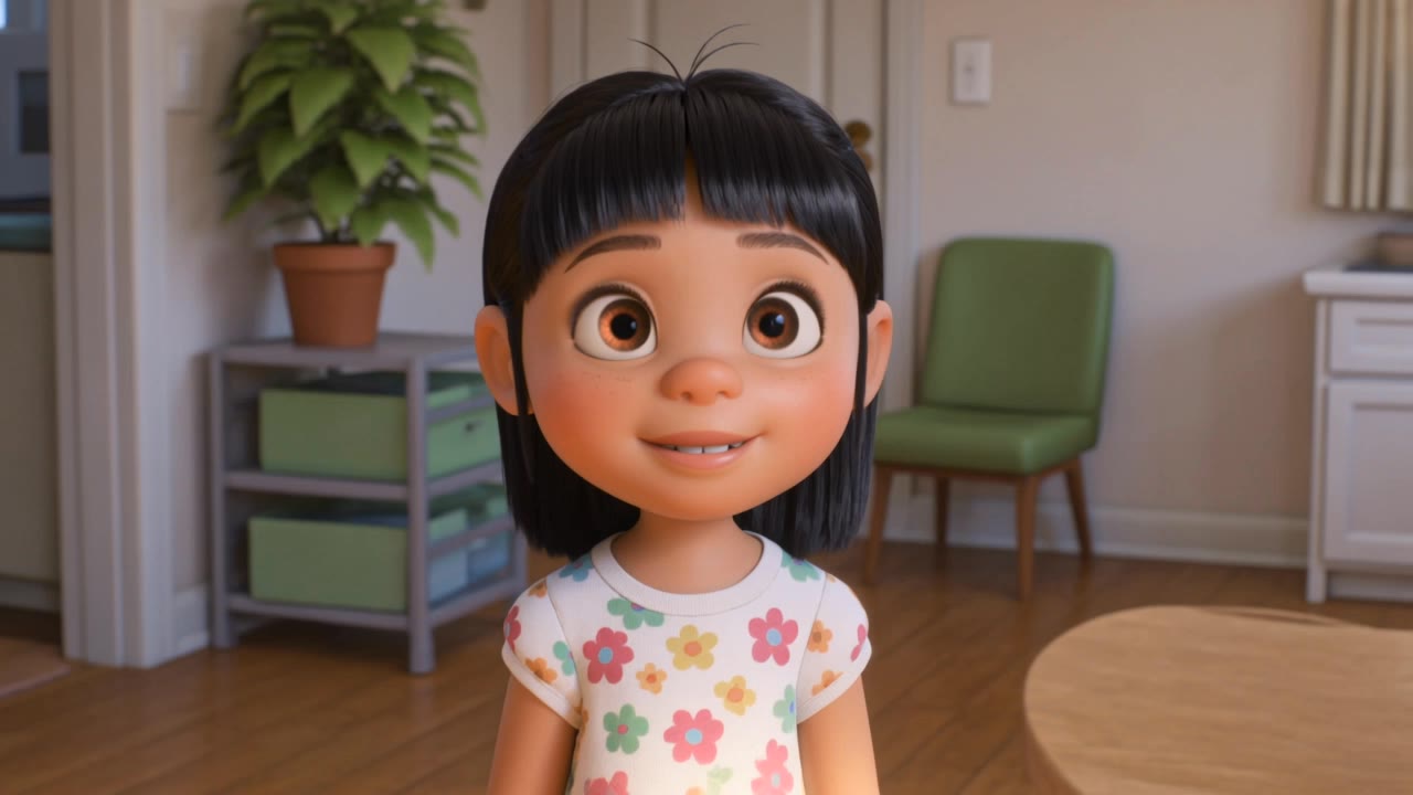 Spring in the city - city the animation characters AI video
