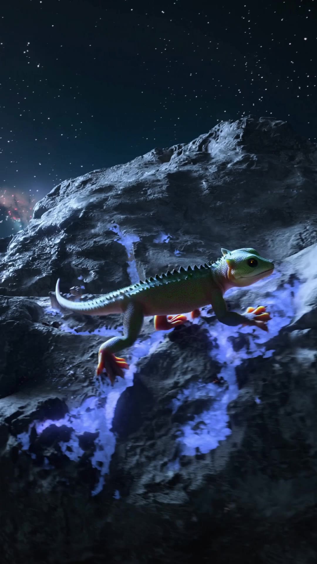 Tiny Alien Cities - lizard alien AI video