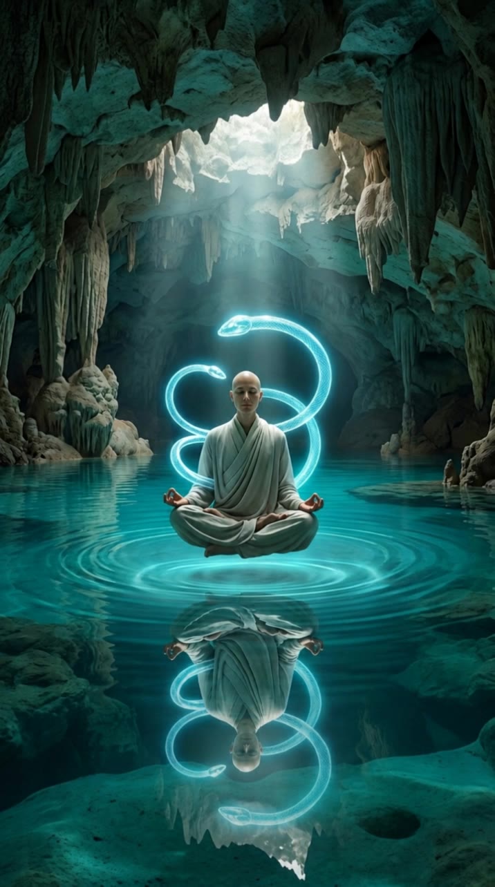 Kling AI work 316947685521172 - meditation desktop wallpaper AI video
