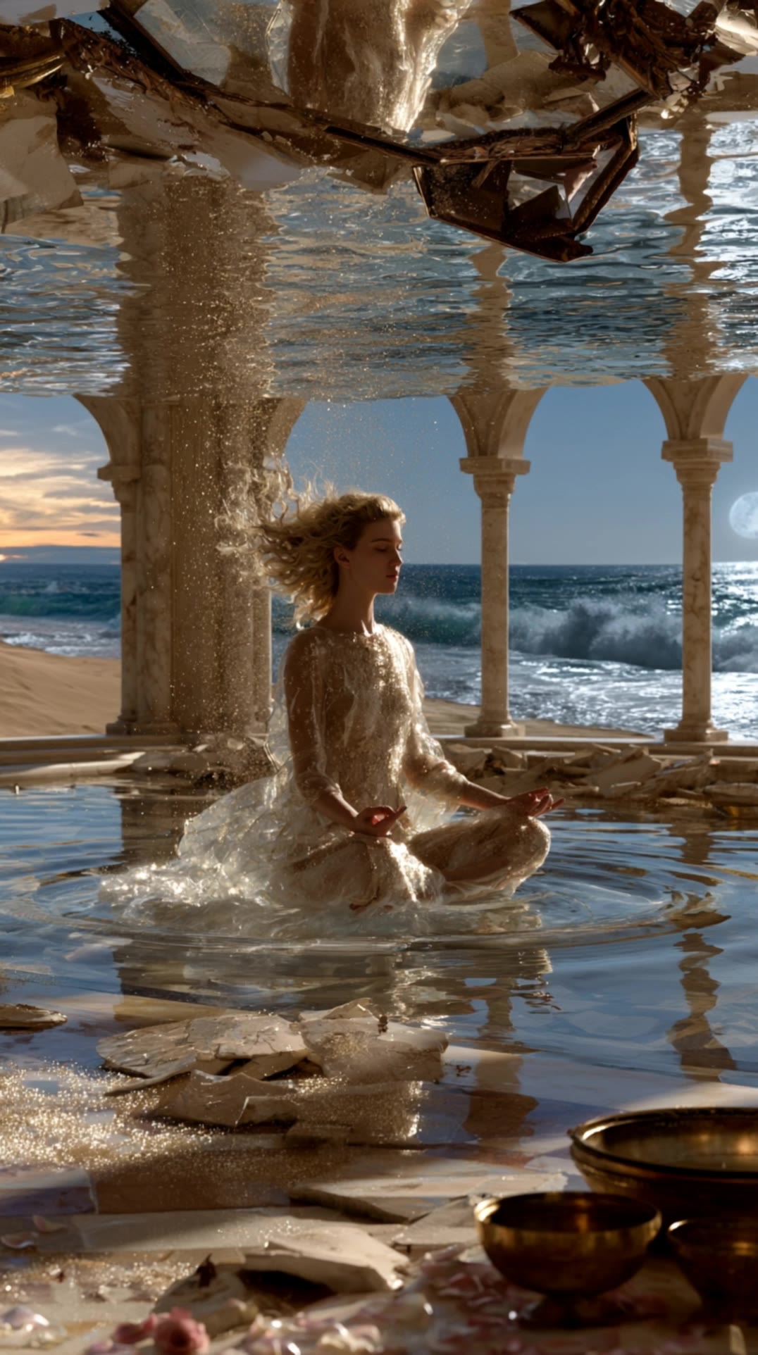 fantsy meditation - meditation desktop wallpaper AI video