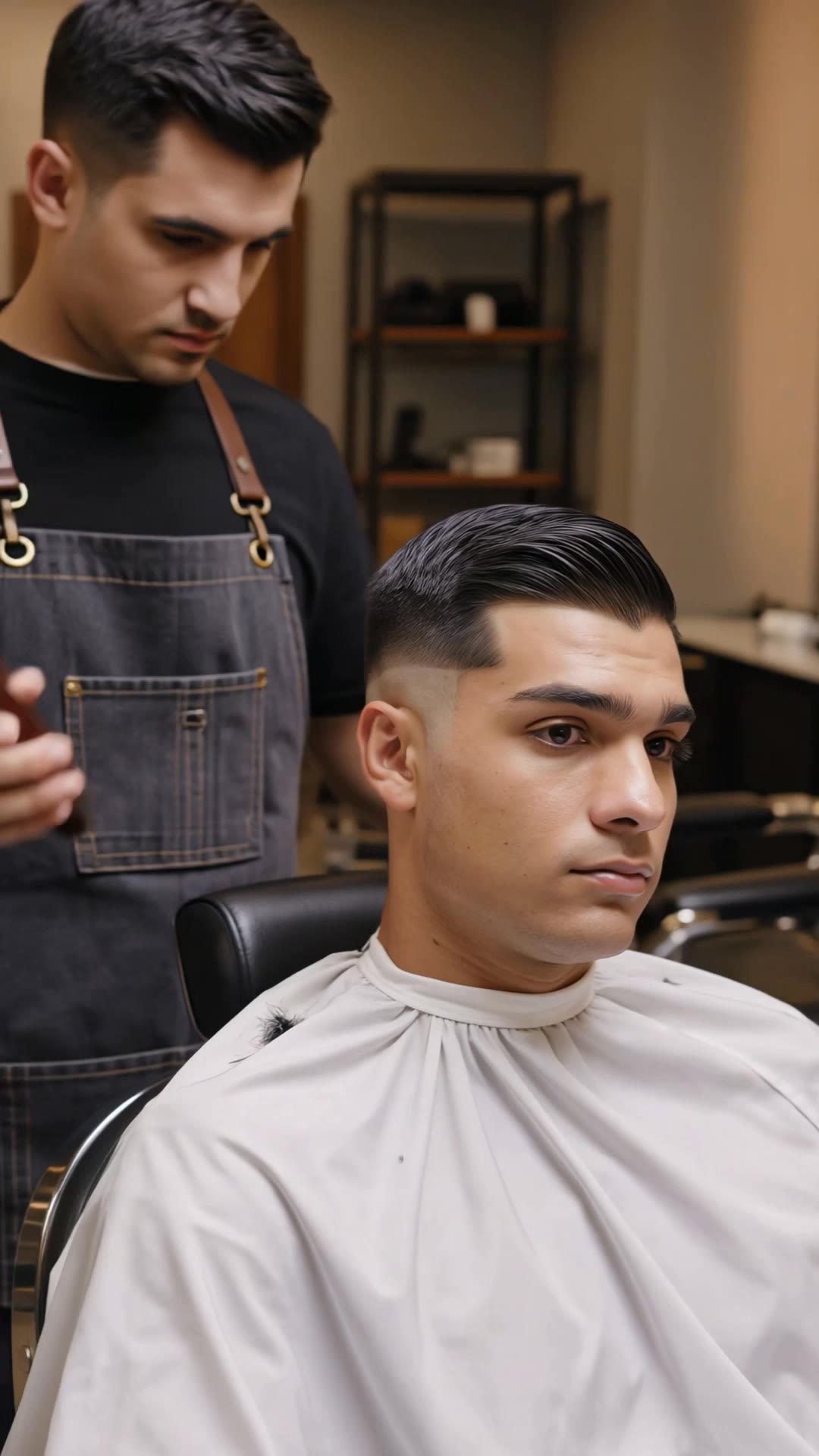Kling AI work 319325094500212 - men's hairstyles taper fade AI video
