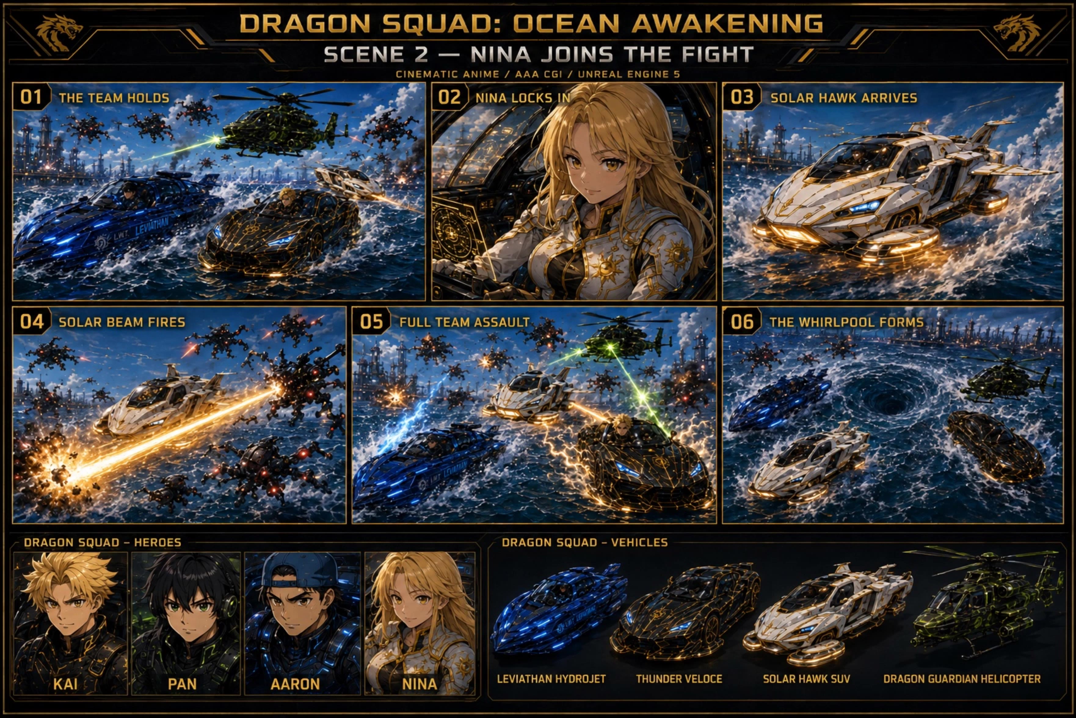 DRAGON SQUAD OCEAN AWAKENING - celebrity voice changer AI video